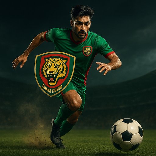 TKPK ঢাকা টাইগারস ঢালসমর্থিত ফুটবল টিম